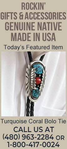 Today's Featured Item - Turquoise Coral Bolo Tie